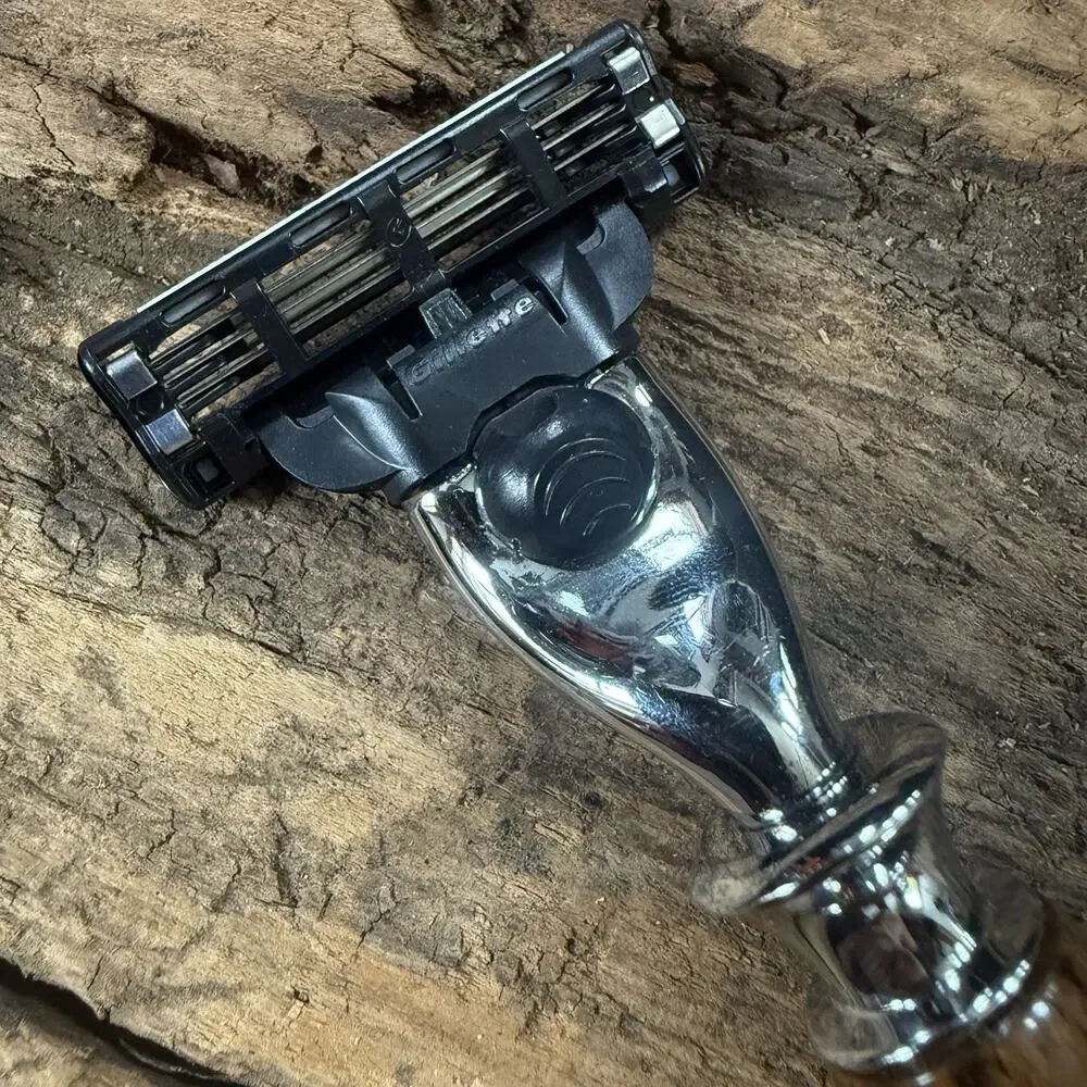 Imperium Shaving Handmade Zebrawood Luxury Razor - Fits Gillette Mache 3/Fusion